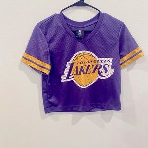 Crop lakers jersey